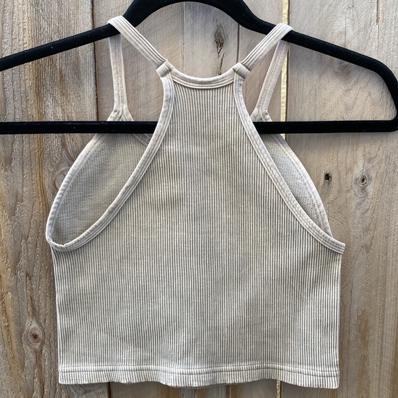 Free People Movement X The Class Happiness Runs Crop Tank in Stone Eagle - Picture 4 of 4